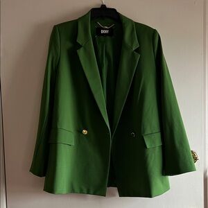 DKNY Women's Emerald Green Blazer